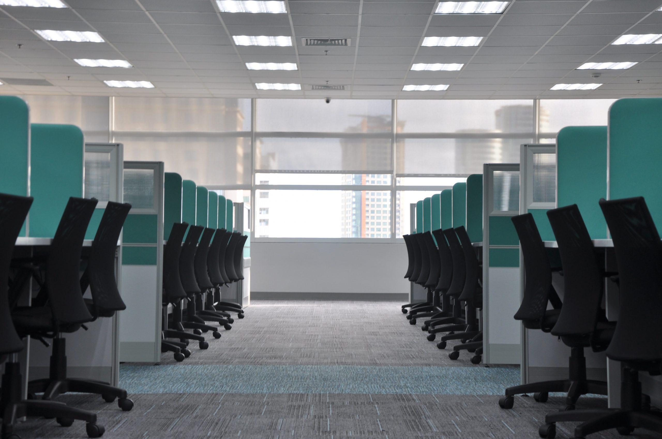 Ein leeres Büro